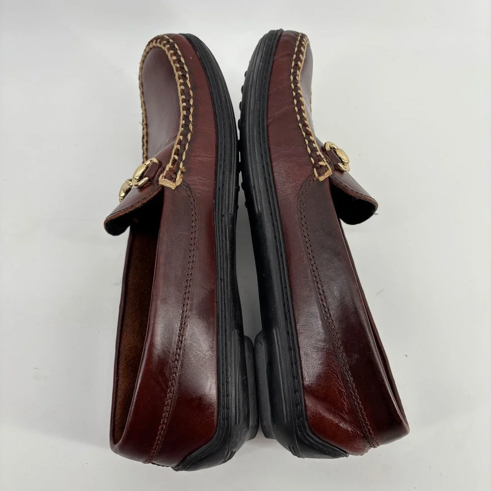 TB Phelps Castaway Bit Loafer Mens 8.5W Brown Leather Horsebit Driver